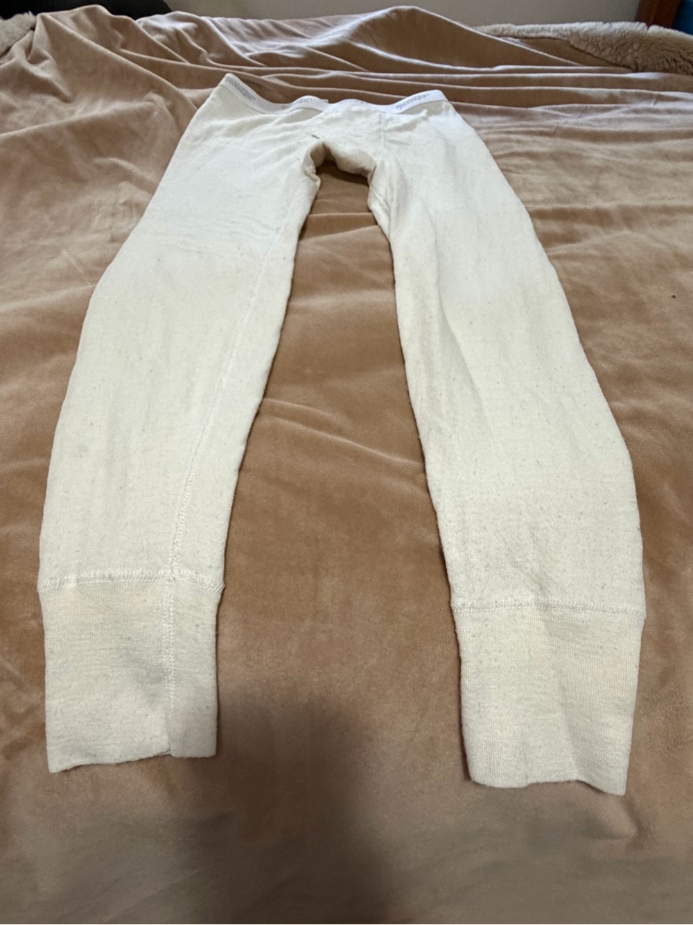 Northwest Passage Cream Thermal Washable Wool Long Johns Base Layer Men’s Medium